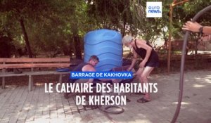 Sans électricité ni eau : la vie éprouvante des habitants de Kherson après la destruction du barrage