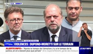 Éric Dupond-Moretti: "Ceux qui crachent sur la police et la justice sont aussi les complices moraux des exactions commises"