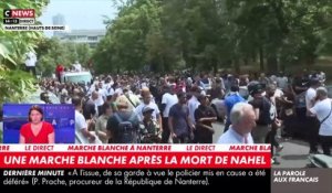Nahel - Une marche blanche en hommage au jeune homme s'est élancée en début d’après-midi depuis la cité Pablo Picasso à Nanterre - Regardez