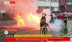 Les images des émeutes de la troisième nuit de violences partout en France