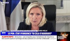 Mort de Nahel: Marine Le Pen favorable à la déclaration de l'état d'urgence "si la situation s'aggrave"