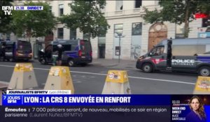 Lyon: plus de policiers que de manifestants sur la place Bellecour, cinq jours après la mort de Nahel