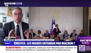Maires reçus à l'Élysée: "C'est un plan pour la France qu'il faut et pas uniquement pour les banlieues", pour Philippe Rio (maire PCF de Grigny)