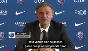 PSG - Quand Enrique fait rire tous les journalistes sur son niveau en français