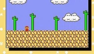 8-bit Mario World: Desert Mario online multiplayer - snes
