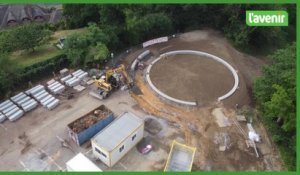 Drone d'été en Wapi: le chantier du Mont Saint-Aubert