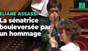 Éliane Assassi, ovationnée par Gérard Larcher au Sénat n’a pas pu retenir ses larmes