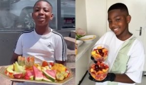 Avec ses fruits découpés et ses sirops ultra frais, Wassim, 12 ans, est la nouvelle star de Bondy