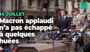 14-Juillet : Emmanuel Macron applaudi sur les Champs-Élysées n’a pas échappé à quelques huées