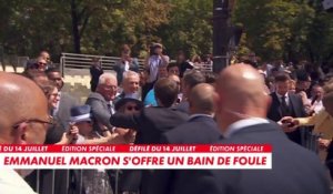 14-Juillet : Emmanuel Macron s'offre un bain de foule