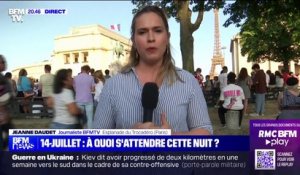 14-Juillet: la place du Trocadéro encadrée par un large périmètre de sécurité