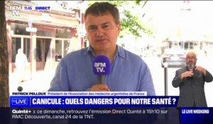 Canicule: "Nous ne sommes pas fait pour vivre sous 48°C", souligne Patrick Pelloux (Médecins Urgentistes de France)