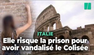 Pour avoir dégradé le Colisée, à Rome, en y inscrivant son initiale, cette touriste suisse de 17 ans risque la prison