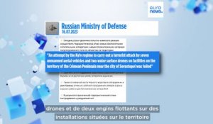 La Russie affirme avoir neutralisé dix drones ukrainiens lancés en Crimée annexée