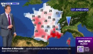 De 21°C à 35°C en France cette après-midi: un temps moins chaud mais orageux... La météo de vendredi 21 juillet
