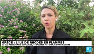 Incendies en Grèce : Découvrez les images impressionnantes de l'évacuation de plus de 2.000 personnes de l'île de Rhodes - 30.000 autres mises à l'abri dans des gymnases ou des écoles