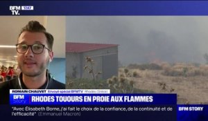 Incendies en Grèce: l'île de Rhodes toujours en proie aux flammes