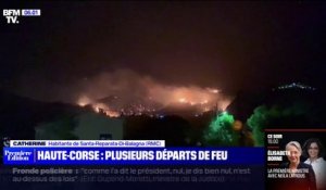Incendie en Haute-Corse: au moins 120 hectares brûlés, les vents forts compliquent le travail des pompiers