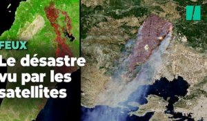 Ces images satellites saisissantes montrent l’ampleur des incendies en Grèce