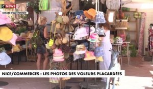 Nice: Excédés, certains commerçants, victimes de vols, ont décidé d’afficher les photos des voleurs sur la devanture de leurs magasins - Regardez
