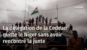 La délégation de la Cedeao quitte le Niger sans avoir rencontré la junte