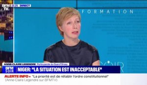 Niger: "La France ne négocie pas avec les putschistes", affirme Anne-Claire Legendre, porte-parole du Quai d'Orsay