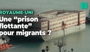 Au Royaume-Uni, cette gigantesque barge destinée aux migrants accueillent ses premiers demandeurs d’asile