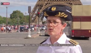 Magali Charbonneau, directrice de cabinet du préfet de police de Paris, sur le dispositif au Champ-de-Mars