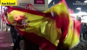 Spain fans celebrate World Cup final place as Sweden fans reflect on loss