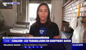 Canicule: "C'est très dur, surtout avec ces chaleurs qui varient d'un jour à l'autre" indique Karim Dahdouh, pizzaïolo à Marseille