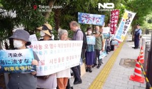 Rejet des eaux usées de Fukushima : manifestation devant le bureau du Premier ministre japonais