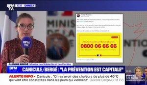 Canicule: "On a appris du drame de 2003", indique Aurore Bergé (ministre des Solidarités et des Familles)
