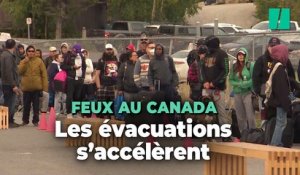 Au Canada, des milliers d’habitants continuent d’être évacués après la fusion de deux incendies