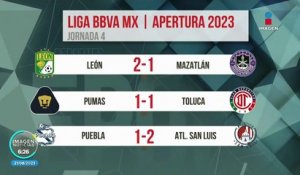 Se reanudó la Liga MX, estos fueron los resultados