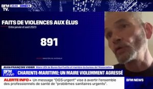Violences sur les élus: "Il faut qu'il y ait des actes de fermeté qui soient pris envers ceux qui s'en prennent aux représentants de l'autorité publique", pour Jean-François Vigier (AMF)