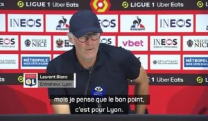 3e j. - Blanc : "Un bon point pour Lyon"