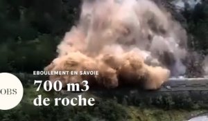 Savoie : un gigantesque éboulement coupe la circulation en Maurienne