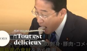 Rejet des eaux de Fukushima : le Premier ministre du Japon mange du poisson de la région