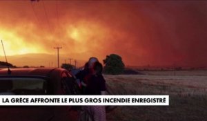 La Grèce affronte le plus gros incendie jamais enregistré