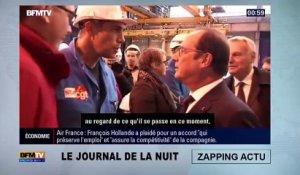 Le moment où Emmanuel Macron a failli se prendre un yaourt pendant un discours