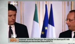 François Hollande se prend un vent du Premier ministre italien