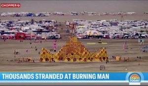 USA : Un mort des plus de 70.000 personnes bloquées en plein désert par les intempéries lors du Festival "Burning Man" qui se déroule en ce moment en plein désert du Nevada