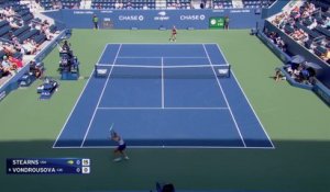 P.Stearns - Vondrousova - Les temps forts du match - US Open