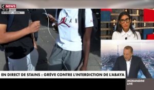 Grève à Stains - Deux lycéens expliquent en direct dans "Morandini Live" pourquoi ils sont contre l'interdiction de l’abaya: "C’est injuste ! L’abaya c’est une tenue normale. Ils doivent l’accepter" - Regardez