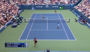 C. Gauff/J. Pegula - S. Hsieh/X. Wang - Les temps forts du match - US Open