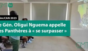 [#Reportage] Elim/CAN 2023 : le Gén. Oligui Nguema appelle les Panthères à « se surpasser »