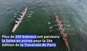 Plus de 1.000 rameurs sur la Seine pour la Traversée de Paris