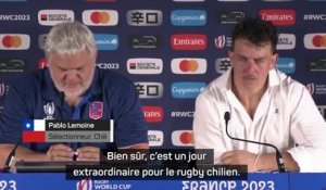 Groupe D - Lemoine : "Un jour extraordinaire pour le rugby chilien"