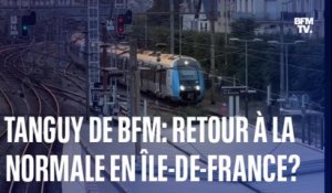 TANGUY DE BFM - Transports en île-de-France: notre reporter est allé vérifier l'état du trafic à l'heure de pointe
