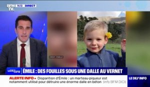 Disparition d'Émile: la gendarmerie procède à des fouilles à quelques centaines de mètres de la maison familiale